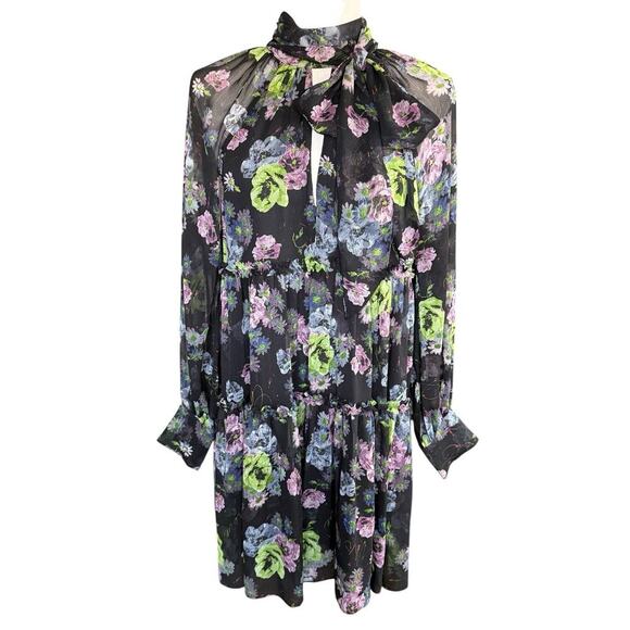 Cinq à Sept Women's Midnight Bloom Revina Dress 6 Whimsigoth Romanticgoth Fairy - Picture 1 of 12